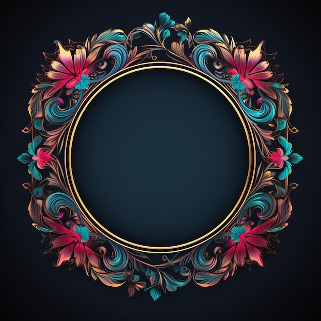 Photo classic background ornamental frame