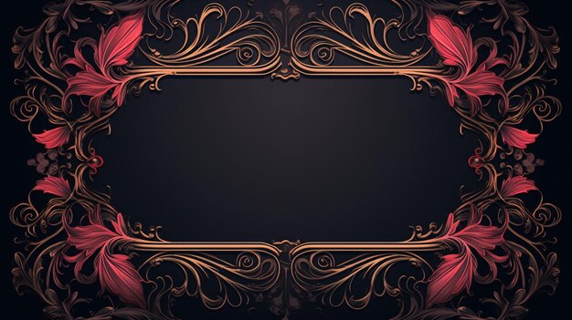 Photo classic background ornamental frame