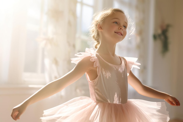 Photo classic ballerina dreams graceful imaginations for little girls