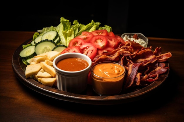 Classic BLT Salad Combo Platter