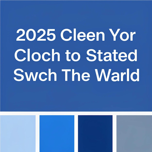 Classic Blue Color Palette for 2025 Trend Premium AIgenerated image