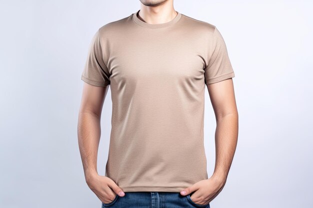 Classic Brown TShirt Front View