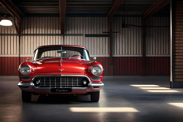 Classic Car in the Garage