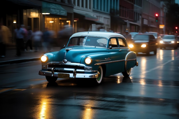 Classic car in Longexposure photography