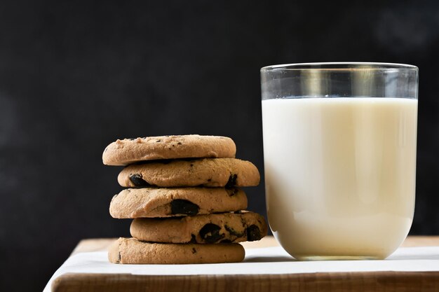 Classic chocolate chip cookies for dessert