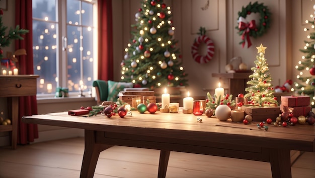 Classic Christmas Product Showcase A Cozy Vintage Setting