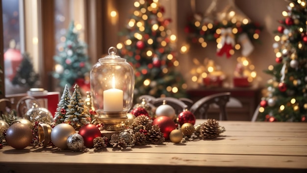 Classic Christmas Product Showcase A Cozy Vintage Setting