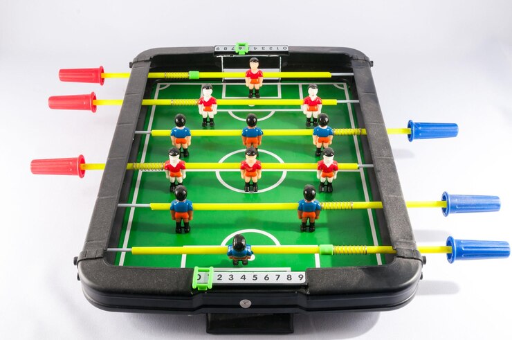 클래식 컬러 플라스틱 Foosball 축구 장난감 게임