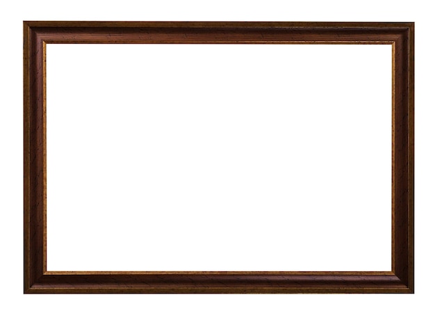 Classic dark brown painted wooden picture frame