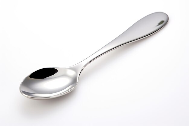 Classic Eating Spoon Isolated On White Background