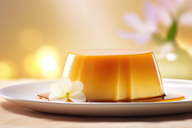 Classic flan caramel and beige hues silky latin treat