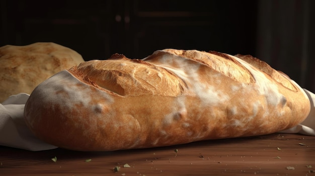 Classic and fluffy ciabatta bread