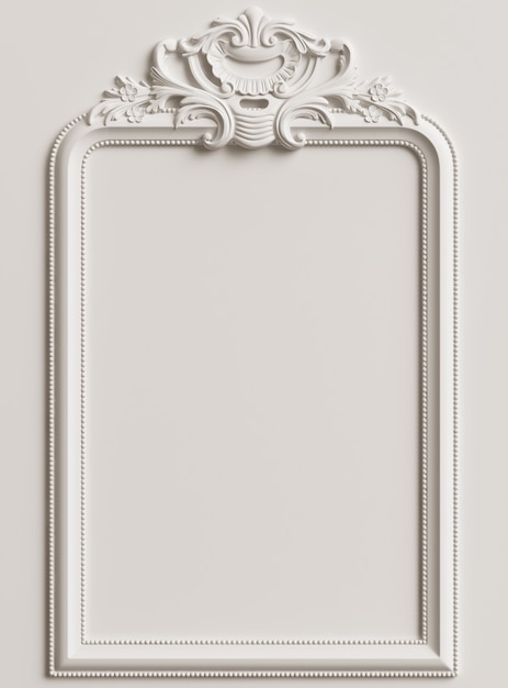 Classic frame with ornament decor for classic interior