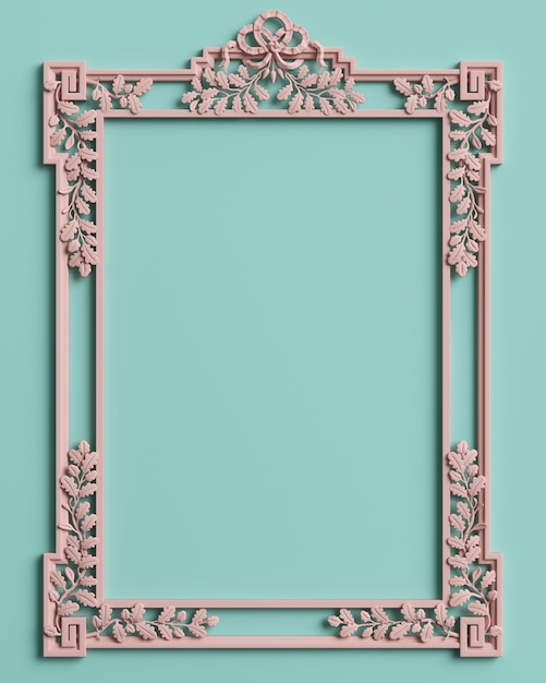 A classic frame with ornament decor