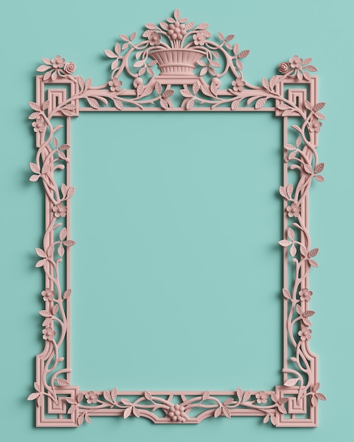 A classic frame with ornament decor