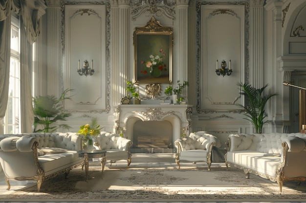 Classic French chateauinspired interiors octane re