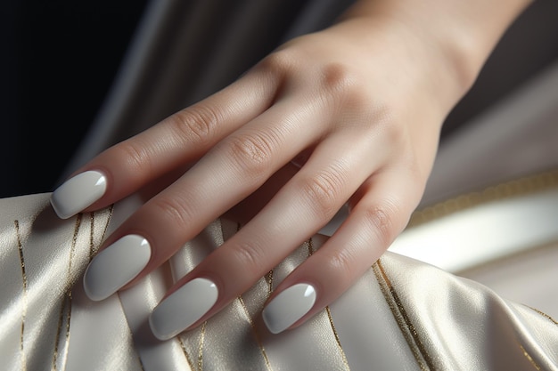 Classic French Nails