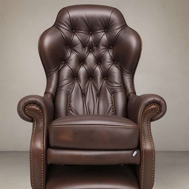 Premium AI Image | A classic gaming chair with a vintage leather finish