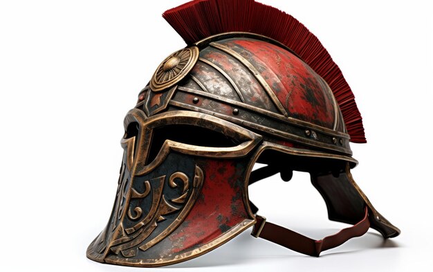 Foto classic gladiator helmet design su sfondo trasparente