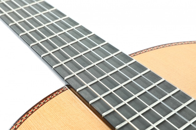 Classic guitar neck isolated