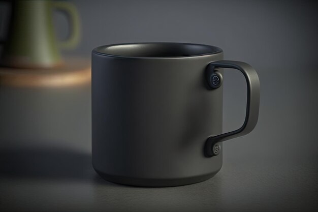 Classic iron mug with a modern twist featuring sleek design and minimalist style