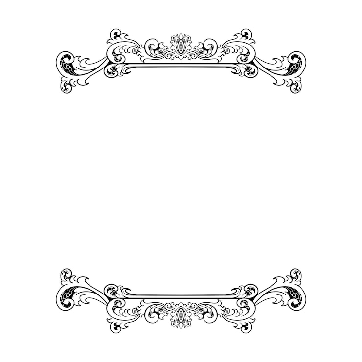Photo classic line ornament