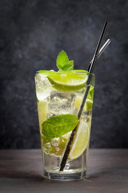 Classic mojito cocktail