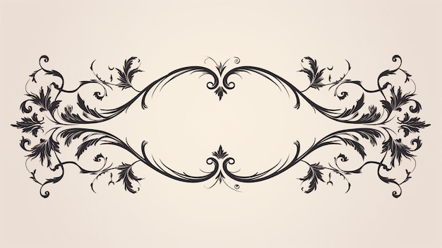 Classic ornament frame elegant vintage calligraphic border