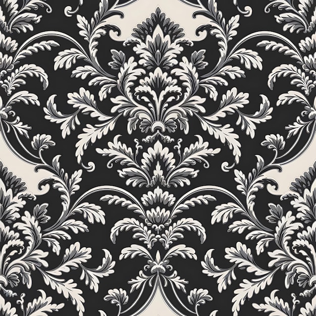 classic ornamental flower design for wall art and prints