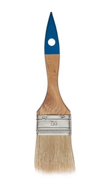 Classic Paint Brush With Wooden Handle Isolated