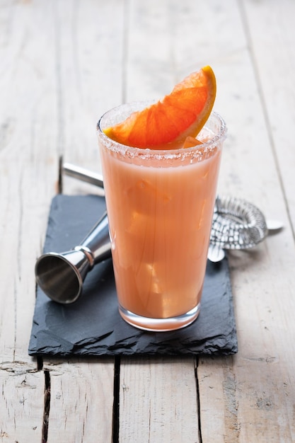 Classic paloma cocktail