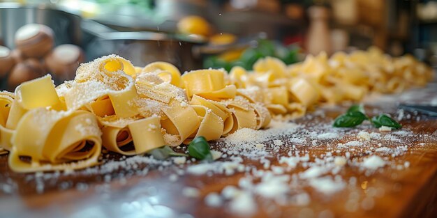 クラシックなパスタ 料理の背景 ダイエットと食事のコンセプト