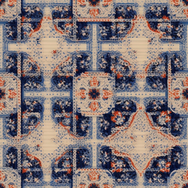 classic pattern textile design chess background