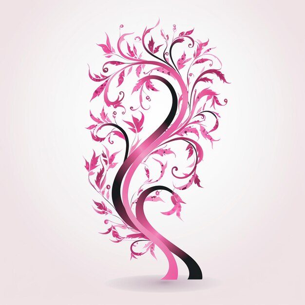 Classic Pink Ribbon for Love and Support