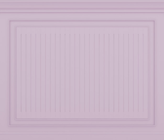 classic pink wall 3d render