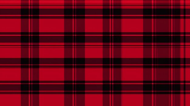 Photo classic plaid pattern with a red and black background