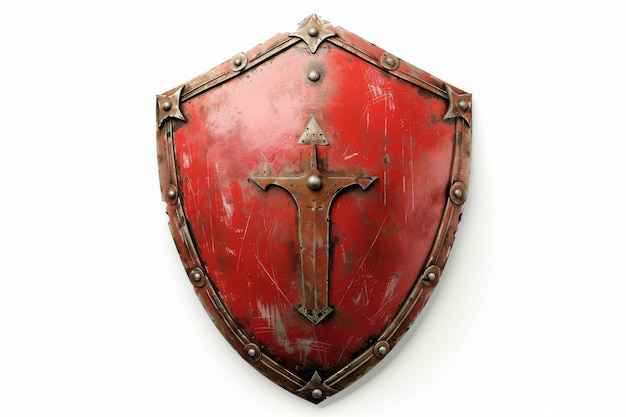 A classic red shield