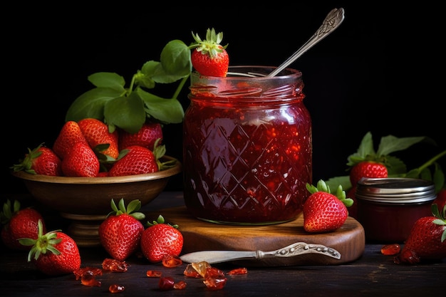 Classic Strawberry Jam Ready to Spread