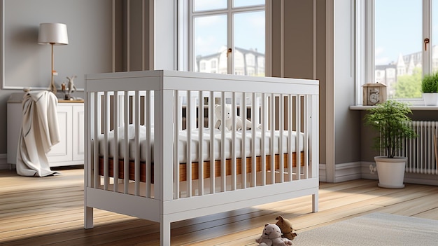 Classic style baby crib