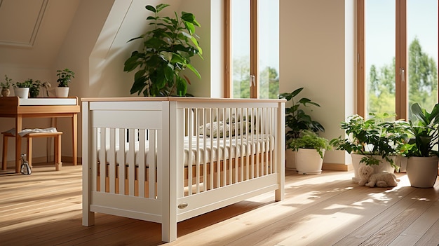 Classic style baby crib