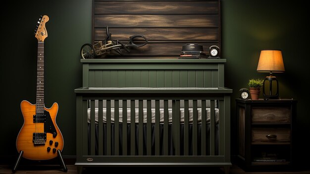 Classic style baby crib