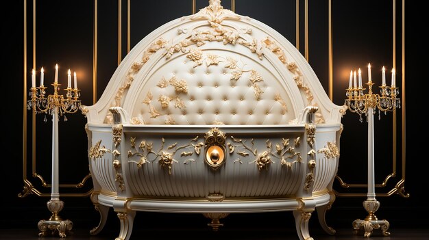 Classic style baby crib