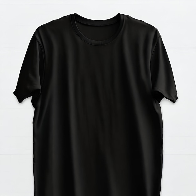 Photo classic style black mens tee mockup