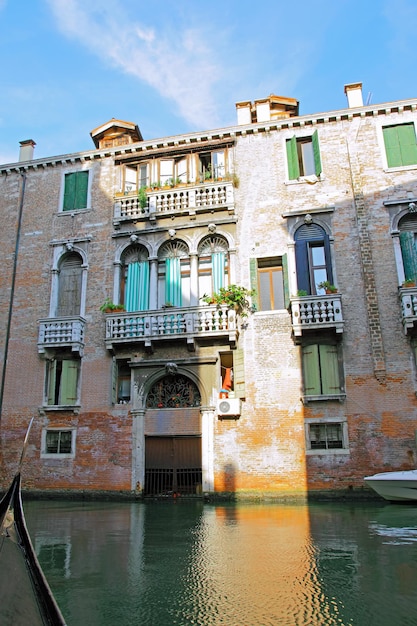 Classic view of Venice Italy