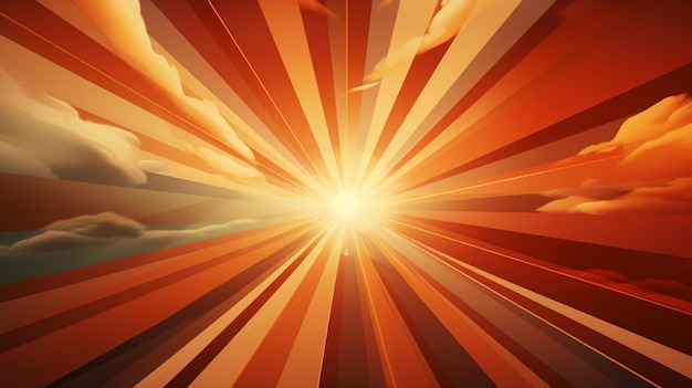 Photo classic vintage rays sunburst retro background.