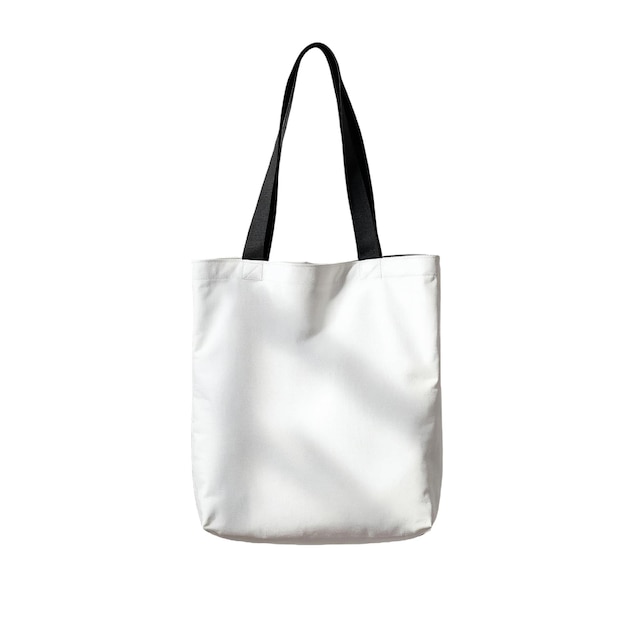 Classic White Tote Bag with Durable Handles