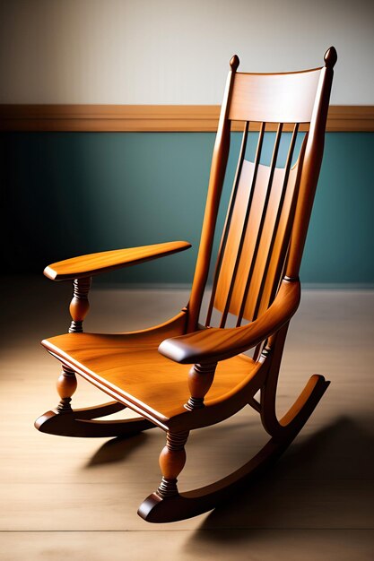 Classic wooden rocking chair