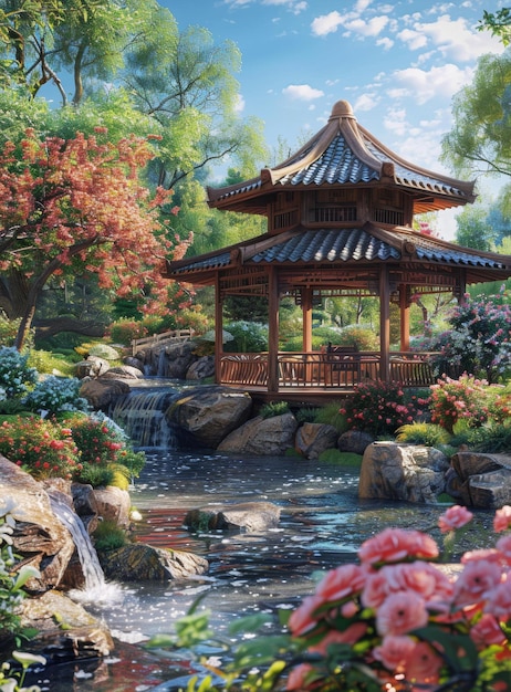 Photo classical chinese garden