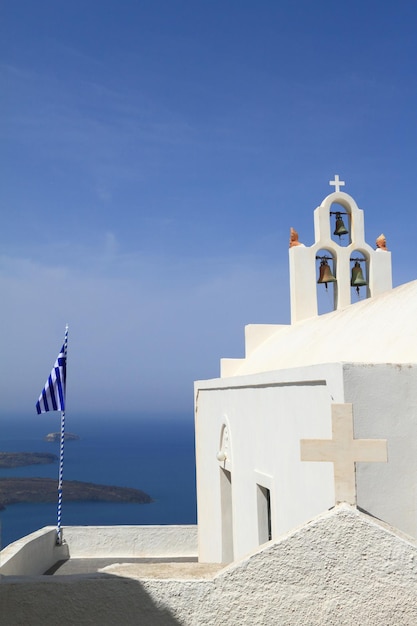 Classical church of Santorini island in Greece