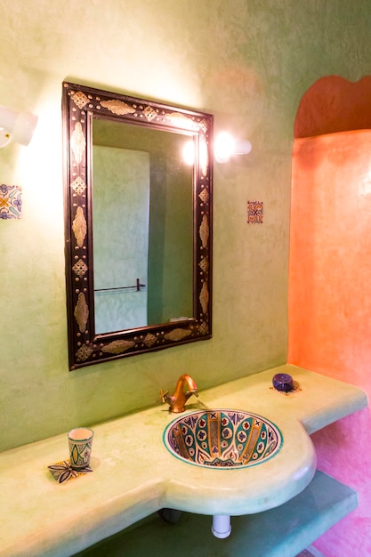 Photo classical moroccan bathroom